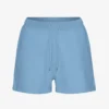 Short de survêtement bio pour femme - Bleu bord de mer