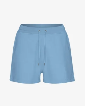 Short de survêtement bio pour femme - Bleu bord de mer