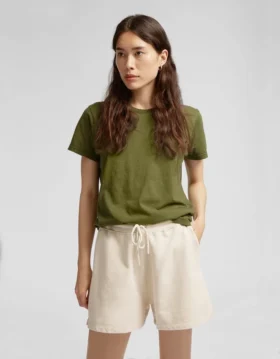 Short de survêtement bio pour femme – Bleu Pacifique