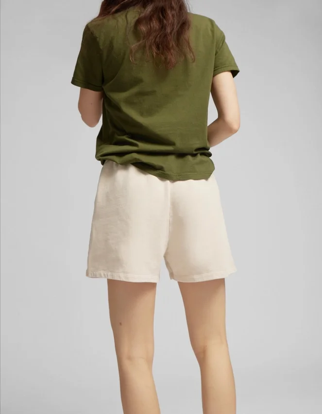 Short de sport bio pour femme - Jaune pâle