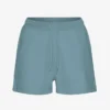 Short de survêtement bio pour femme - Bleu pierre