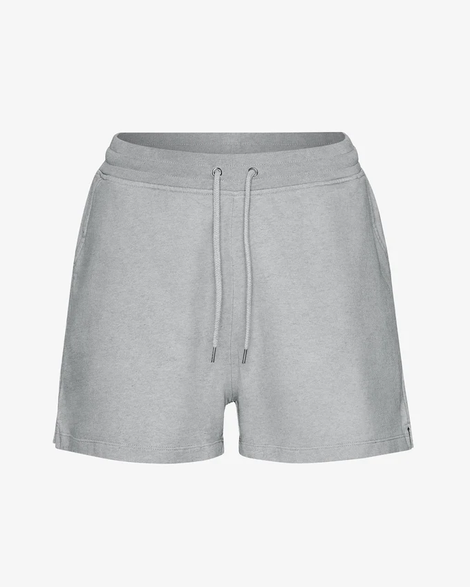 Short de survêtement bio pour femme - Gris chiné