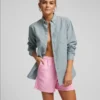 Short de survêtement bio pour femme - Rouge mandarine