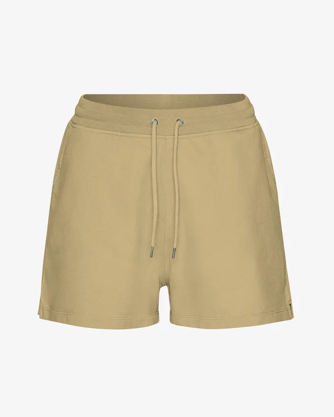 Short de survêtement bio pour femme - Kaki désert