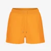 Short de survêtement bio pour femme - Orange soleil