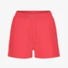 Short de survêtement bio pour femme - Rouge mandarine