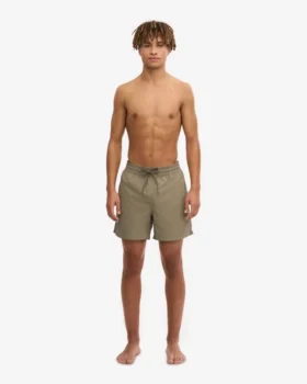 Shorts de bain classique – Olive poussiéreux