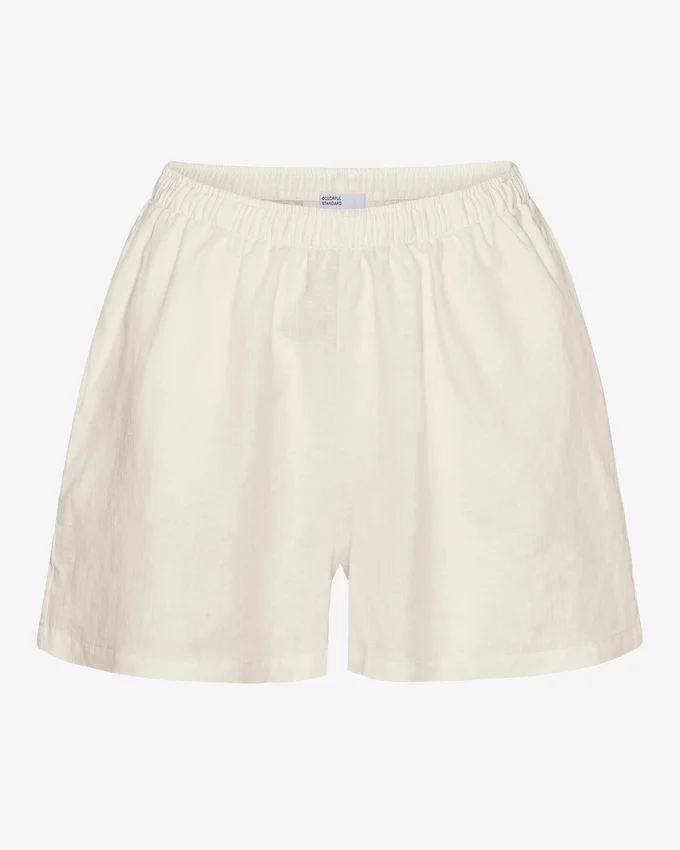 Shorts en lin - Blanc ivoire