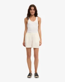 Shorts en lin – Blanc ivoire