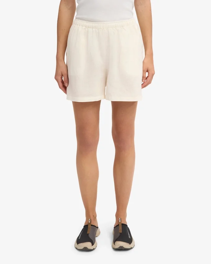 Shorts en lin - Blanc ivoire
