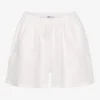 Shorts en lin - Blanc optique