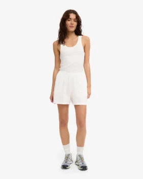 Shorts en lin – Blanc optique