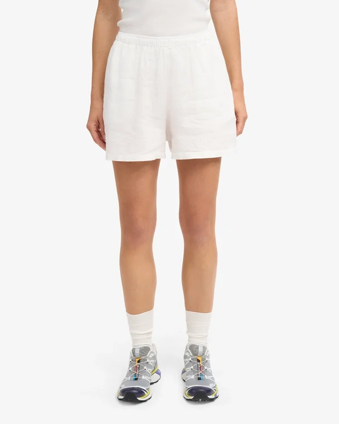 Shorts en lin - Blanc optique