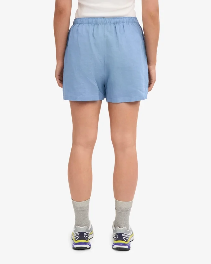 Shorts en lin - Bleu bord de mer