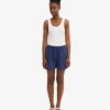Shorts en lin - Bleu marine