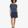 Shorts en lin - bleu marine