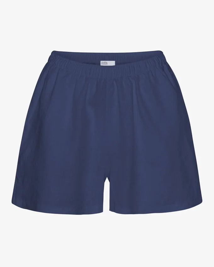 Shorts en lin - Bleu pétrole