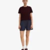 Shorts en lin - Bleu pétrole