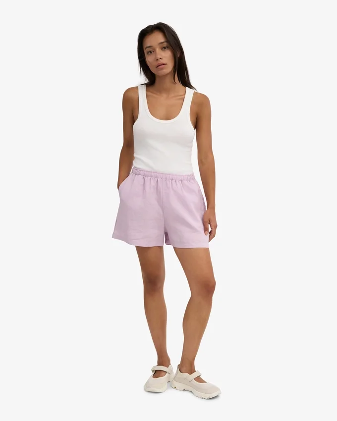 Shorts en lin - Fleur de cerisier