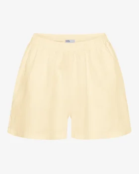 Shorts en lin - Jaune pâle