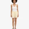 Shorts en lin - Jaune pâle