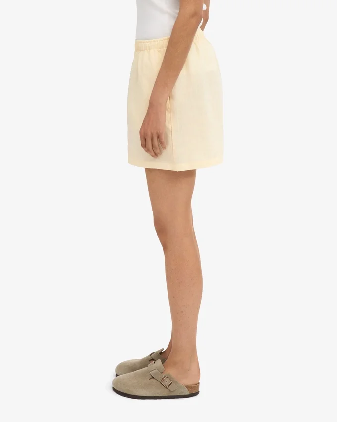 Shorts en lin - Jaune pâle
