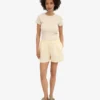 Shorts en lin - Jaune pâle