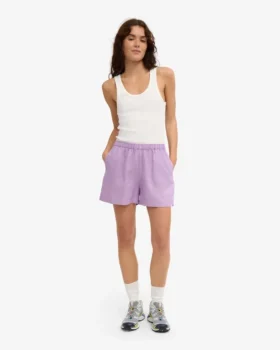 Shorts en lin – Lavande douce