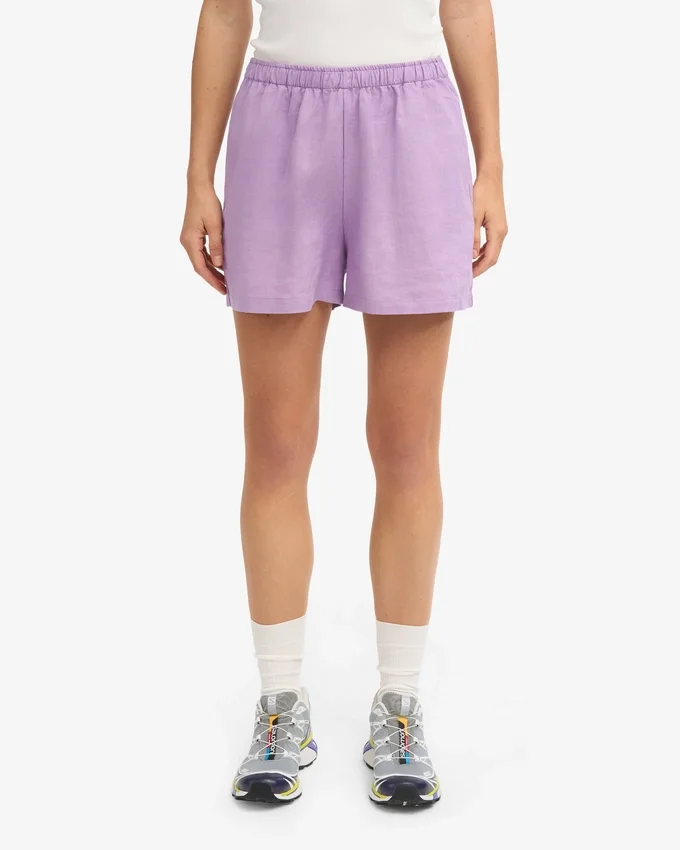 Shorts en lin - Lavande douce
