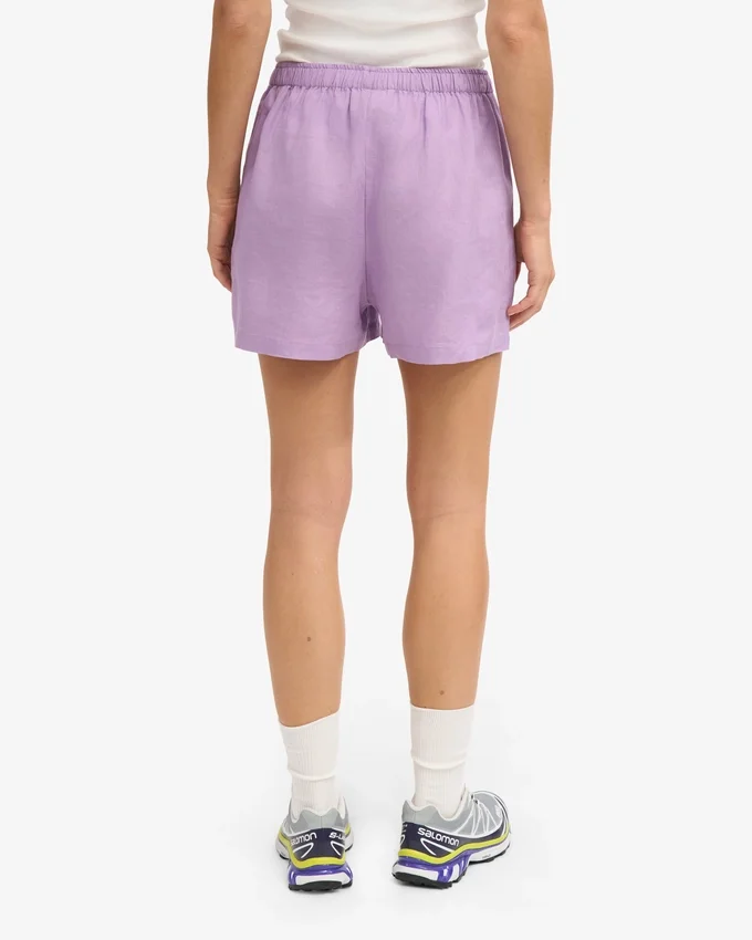 Shorts en lin - Lavande douce