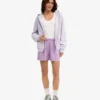 Shorts en lin - Lavande douce