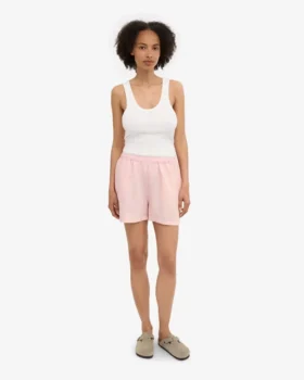 Shorts en lin – Rose délavé