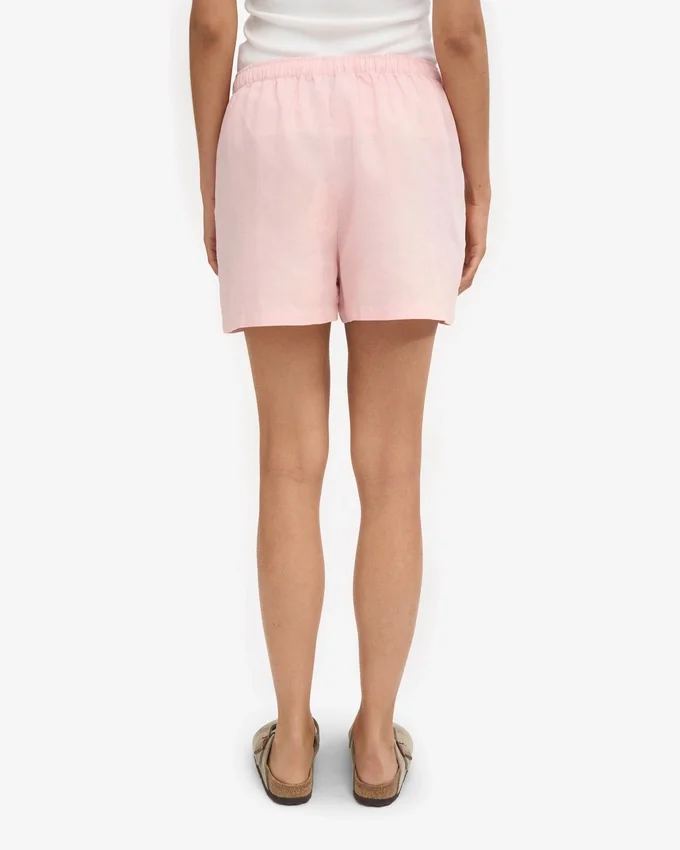 Shorts en lin - Rose délavé