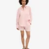 Shorts en lin - Rose délavé