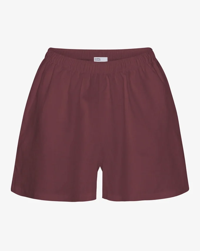 Shorts en lin - Rouge sang de bœuf