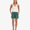 Shorts en lin - Vert océan