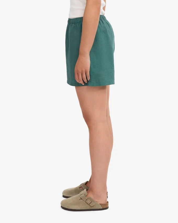 Shorts en lin - Vert océan