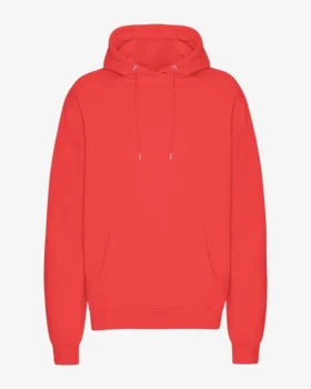 Sweat à capuche Classic Organic bio - Rouge mandarine