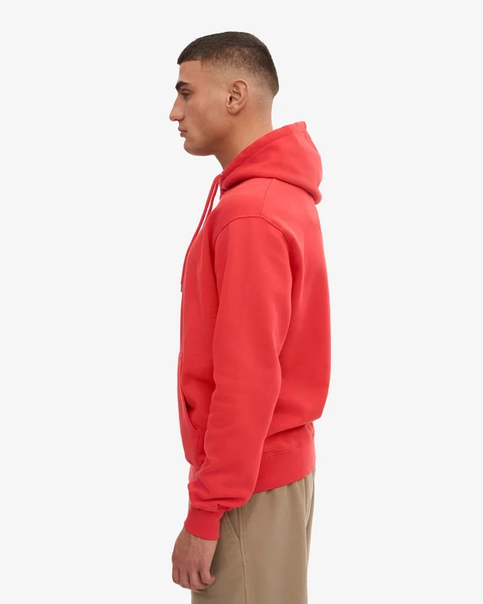 Sweat à capuche Classic Organic bio - Rouge mandarine