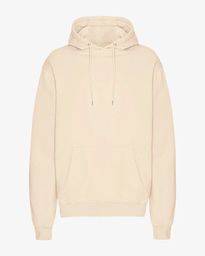Sweat à capuche Classic Organic en coton bio - Blanc ivoire