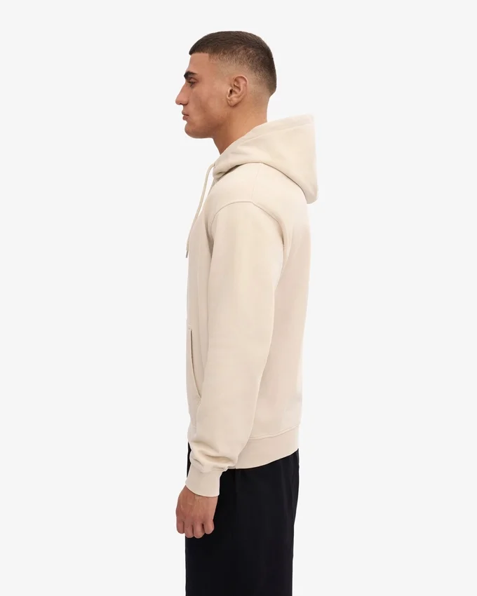 Sweat à capuche Classic Organic en coton bio - Blanc ivoire