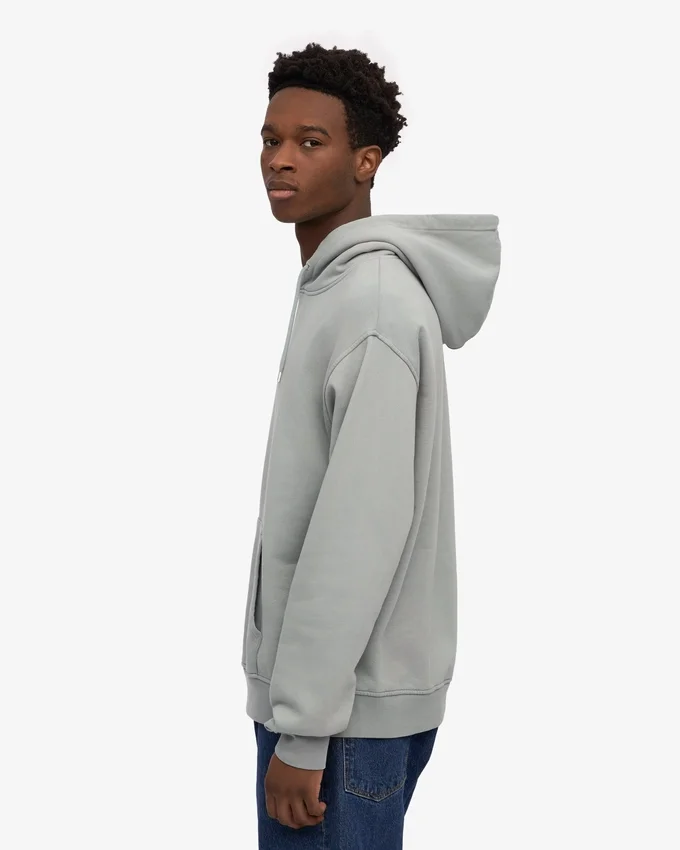 Sweat à capuche Classic Organic en coton bio - Bleu acier