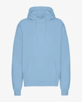 Sweat à capuche Classic Organic en coton bio – Bleu bord de mer