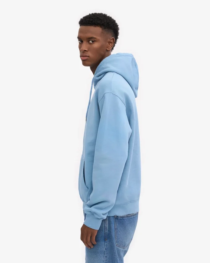 Sweat à capuche Classic Organic en coton bio – Bleu bord de mer