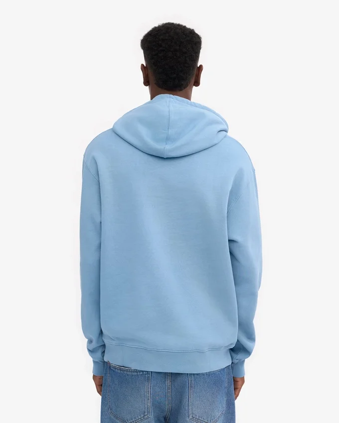 Sweat à capuche Classic Organic en coton bio – Bleu bord de mer