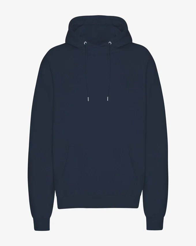 Sweat à capuche Classic Organic en coton bio - Bleu marine