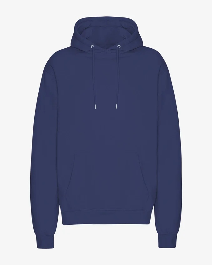 Sweat à capuche Classic Organic en coton bio - Bleu marine