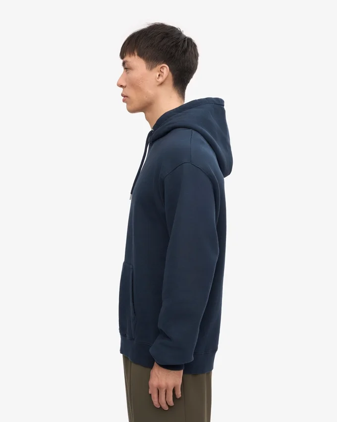 Sweat à capuche Classic Organic en coton bio - Bleu marine
