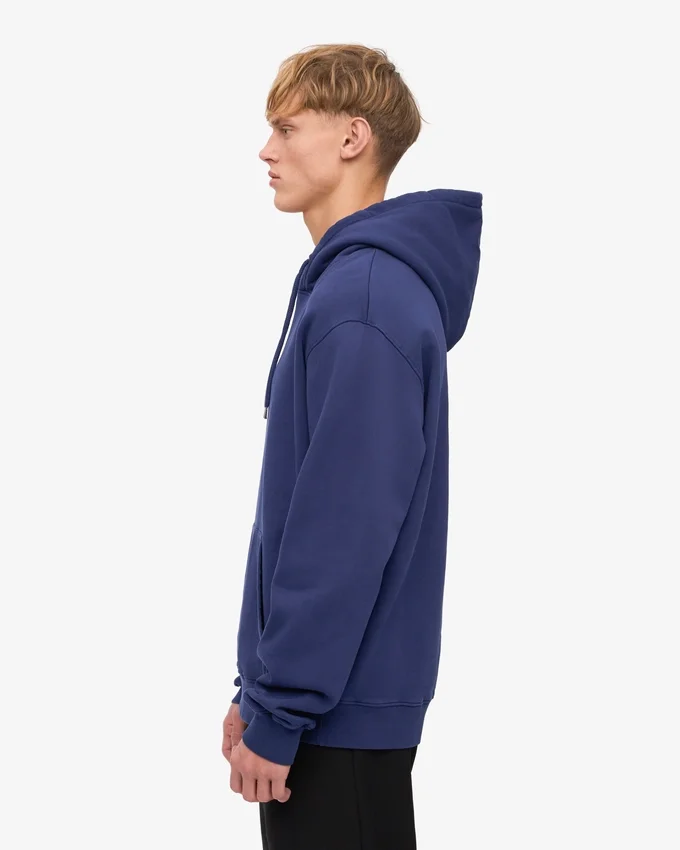 Sweat à capuche Classic Organic en coton bio - Bleu marine
