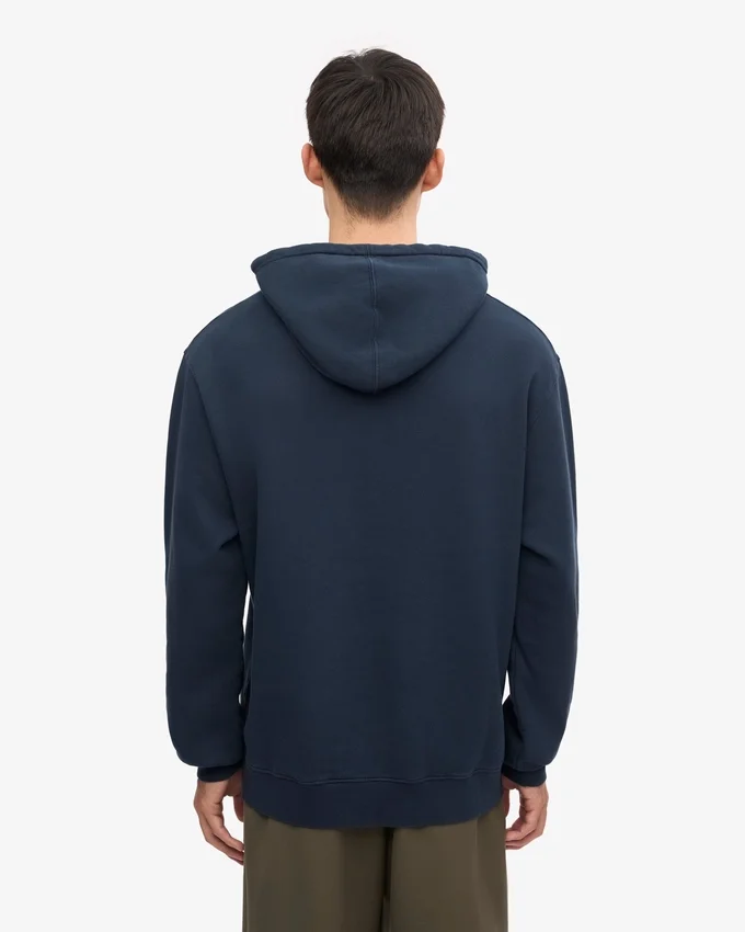 Sweat à capuche Classic Organic en coton bio - Bleu marine